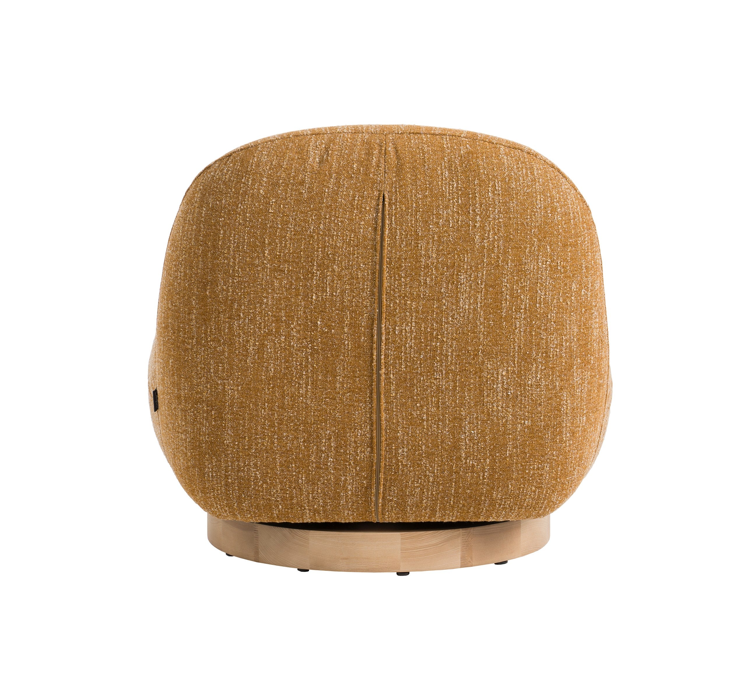 Modrest Renee - Modern Mustard Fabric Swivel Accent Chair