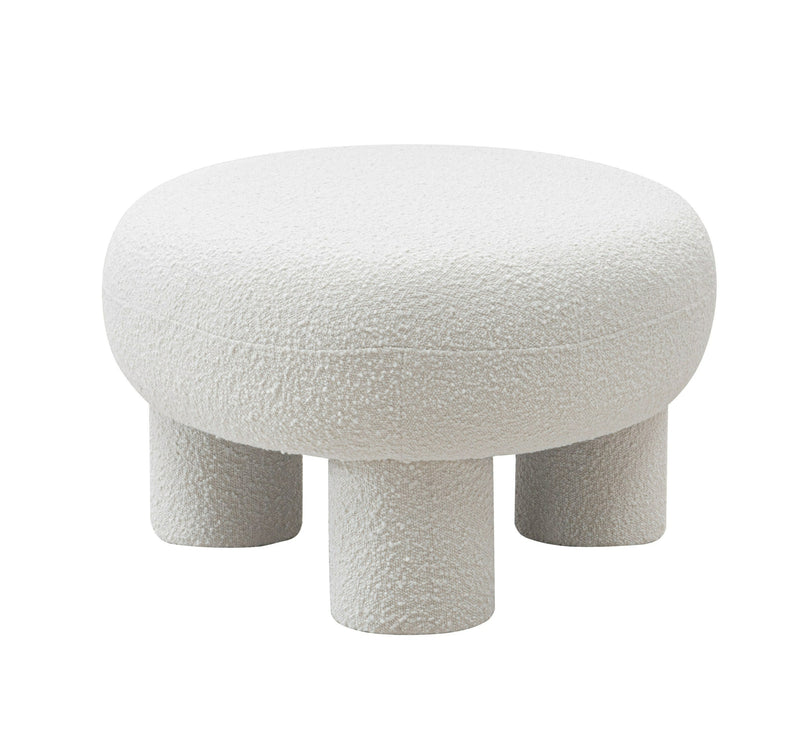 Modrest Gaynes - Modern Off-White Fabric Bench