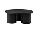 Modrest Babson - Modern Black Oak Round Coffee Table