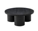 Modrest Babson - Modern Black Oak Round Coffee Table