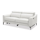 Divani Casa Eden - Modern White Leather Sofa With 2 Recliners
