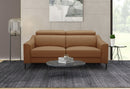 Divani Casa Eden - Modern Camel Leather Sofa With 2 Recliners