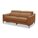 Divani Casa Eden - Modern Camel Leather Sofa With 2 Recliners