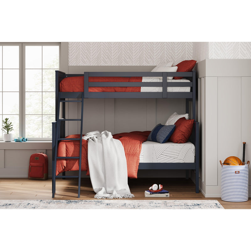 Signature Design by Ashley Nextonfort B396B13 Twin over Full Bunk Bed with Mattresses IMAGE 4