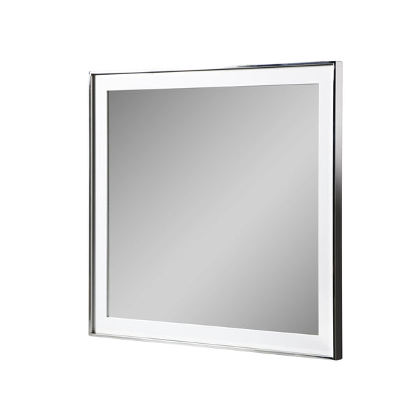 Modrest Cartier - Modern White + Stainless Steel Mirror