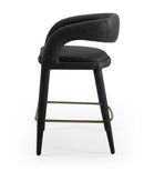 Modrest Faerron - Modern Black Leatherette Counter Chair