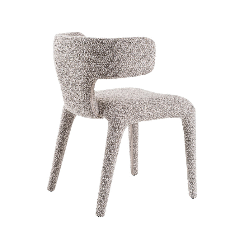 Modrest Saehee - Modern Light Grey Fabric Dining Chair