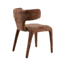 Modrest Saehee - Modern Camel Velvet Fabric Dining Chair