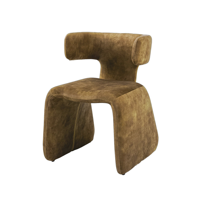 Modrest Bergman - Modern Brown Velvet Dining Chair