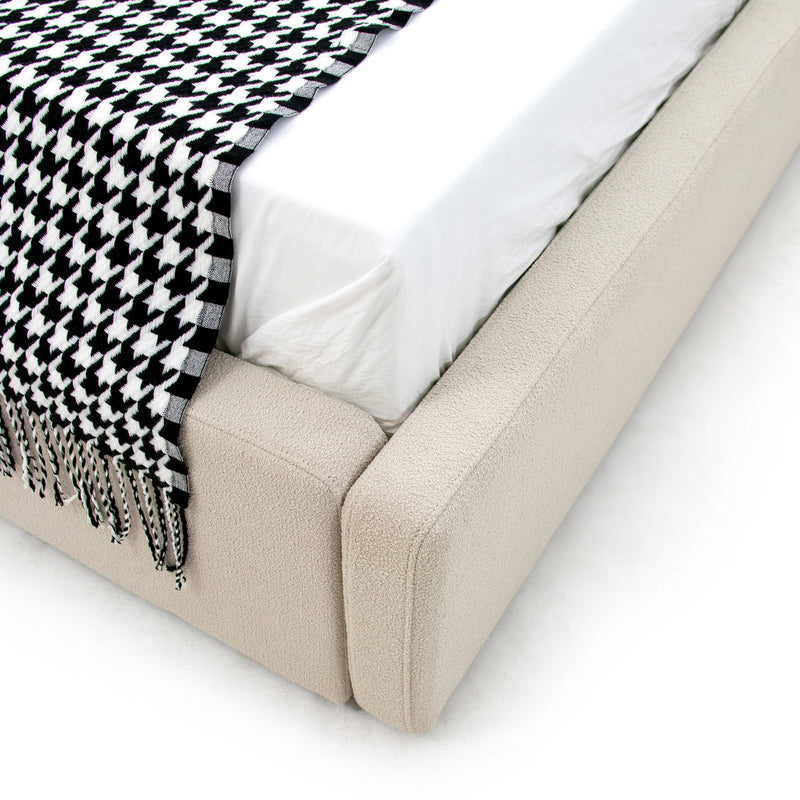 Modrest Byrne - Modern Beige Fabric Bed