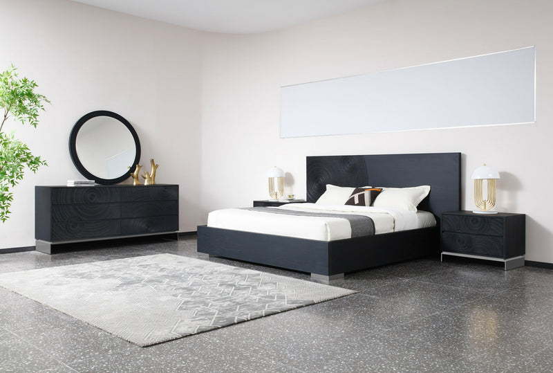 Lamod Cirque - Modern Black Ash Bed