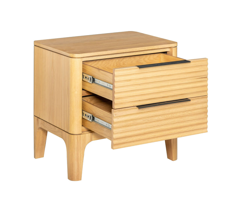 Modrest Seattle - Modern Natural Oak Nightstand