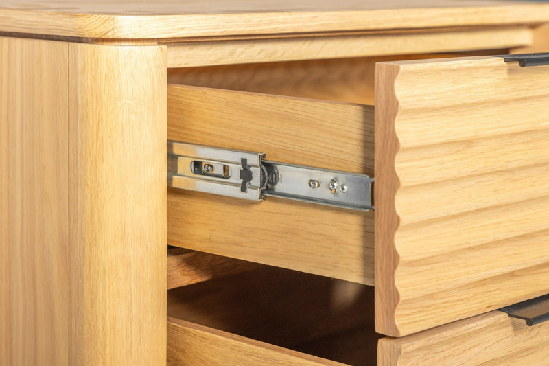 Modrest Seattle - Modern Natural Oak Nightstand