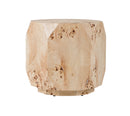 Modrest July - Modern Mapa Burl Round End Table