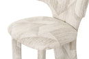 Modrest Masuda - Modern Beige Pattern Fabric Dining Chair (Set of 2)