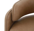 Modrest Tioga - Modern Brown Leather Accent Chair