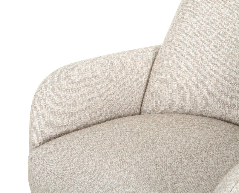 Modrest Cando - Modern Beige Fabric Dining Chair