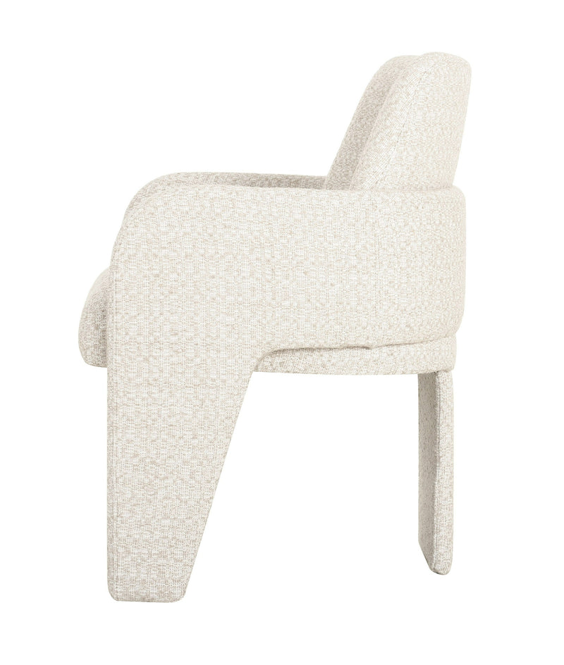 Modrest Cando - Modern Beige Fabric Dining Chair