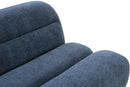 Divani Casa Forman - Modern Blue Fabric Modular Armless Sectional Seat