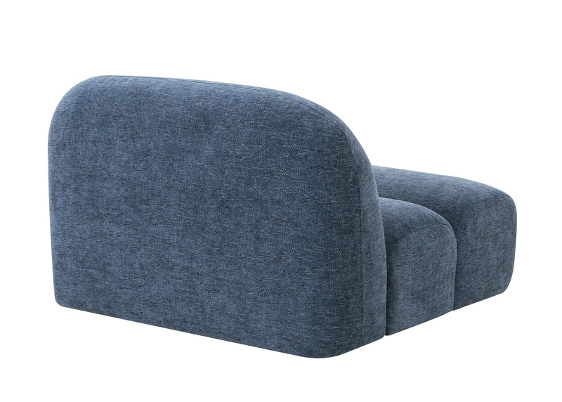 Divani Casa Forman - Modern Blue Fabric Modular Sectional Sofa