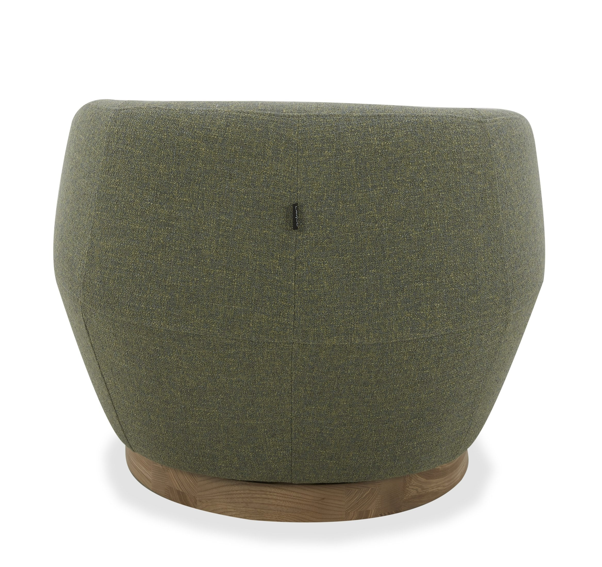Divani Casa Agatha - Modern Hemp Fabric Swivel Accent Chair