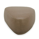 Divani Casa Kinsey - Modern Tan Leather Large River Rock Ottoman