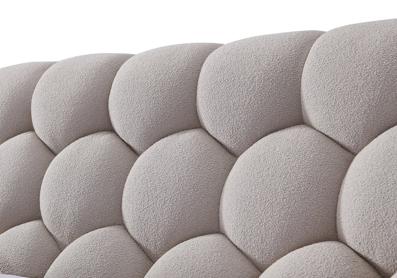 Divani Casa Yolonda - Modern Beige Fabric Bed