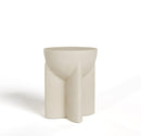 Modrest Elsa - Modern Beige Concrete Round End Table