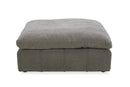 Divani Casa Vicki - Modern Grey Fabric Modular Sectional Sofa + Ottoman