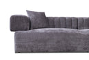 Divani Casa Moreno - Modern Grey Fabric 4-Seater Sofa