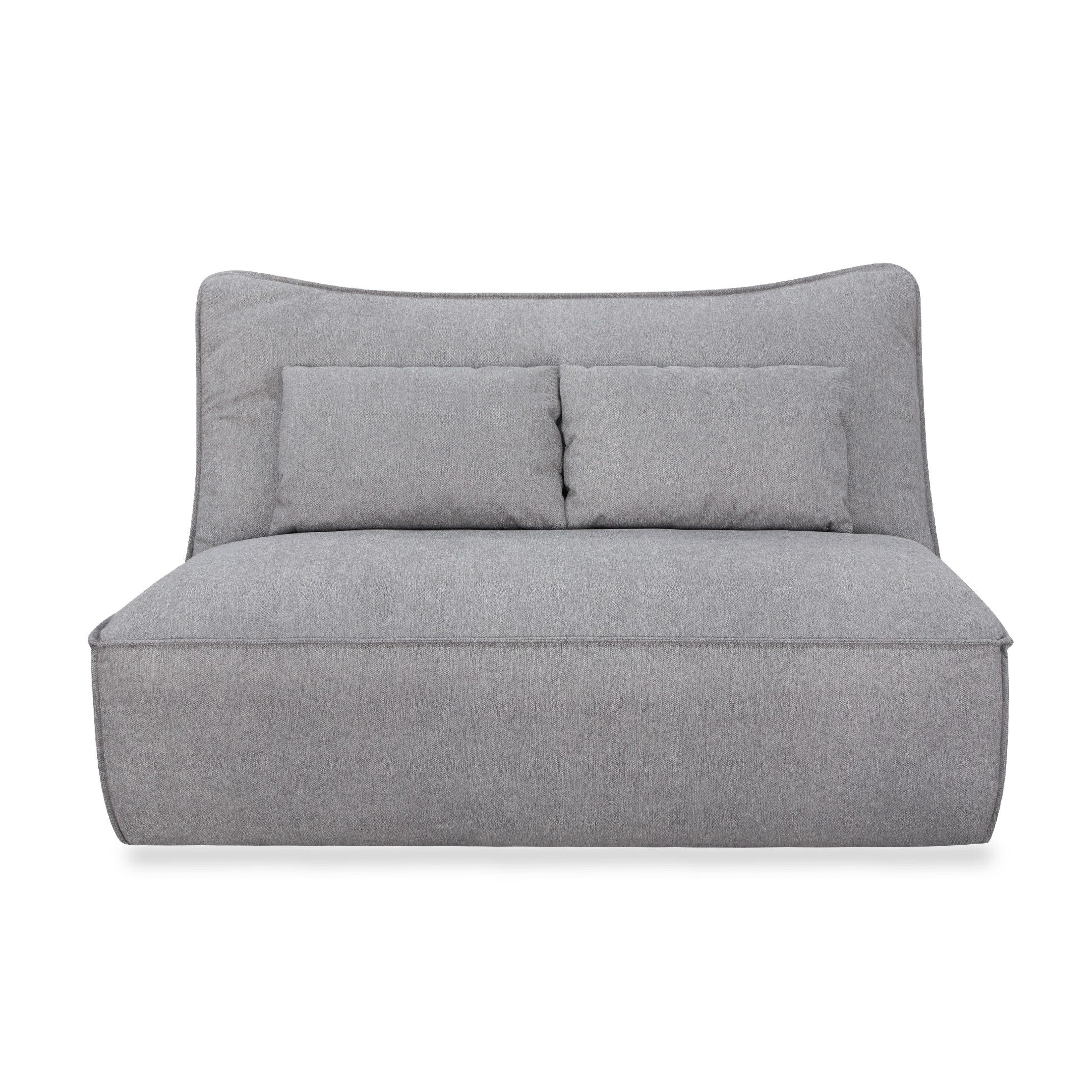 Divani Casa Racine - Modern Grey Fabric Modular Sectional Sofa