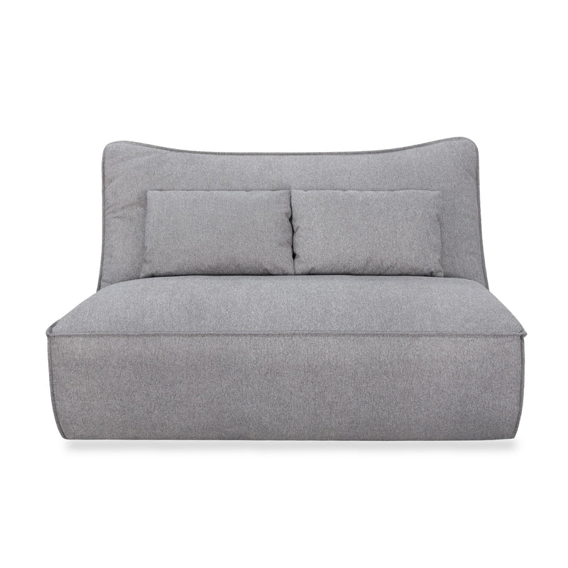 Divani Casa Racine - Modern Grey Fabric Modular Sectional Sofa