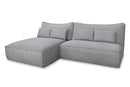 Divani Casa Racine - Modern Grey Fabric Modular Sectional Sofa
