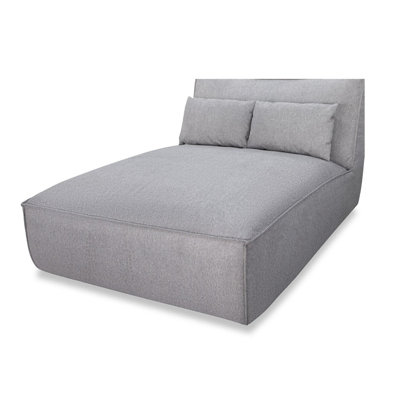 Divani Casa Racine - Modern Grey Fabric Modular Sectional Sofa
