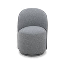 Modrest Correa - Modern Grey Fabric Swivel Dining Chair