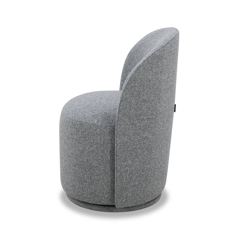 Modrest Correa - Modern Grey Fabric Swivel Dining Chair