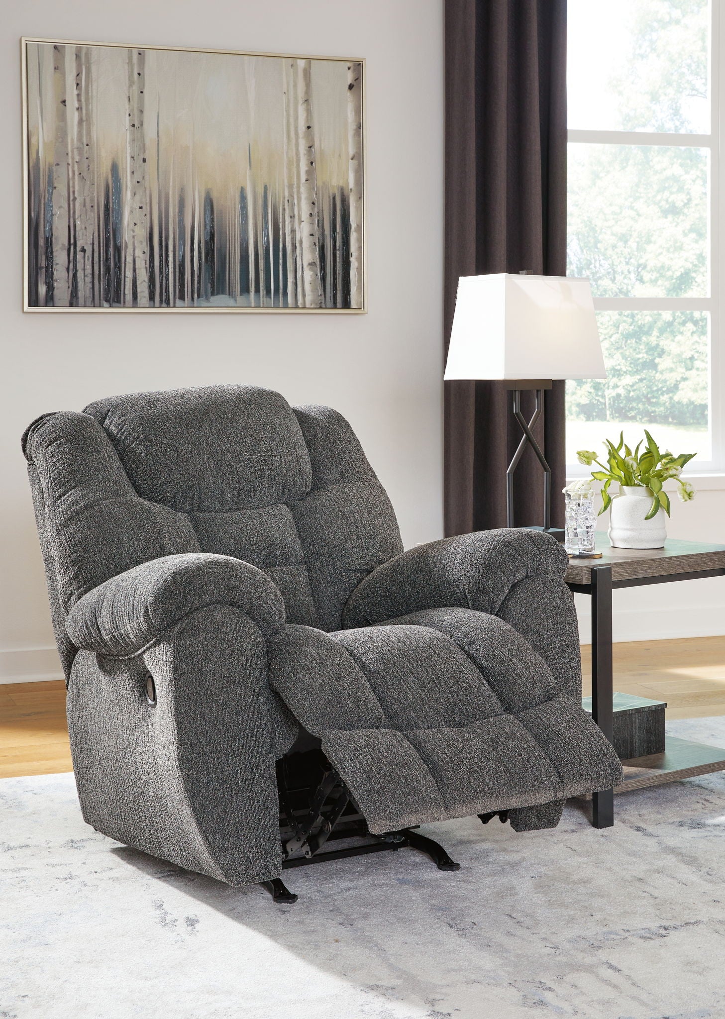Foreside - Rocker Recliner - Charcoal