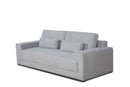 Divani Casa Loki - Modern Grey Fabric 3-Seat Sofa