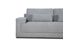 Divani Casa Loki - Modern Grey Fabric 4-Seat Sofa