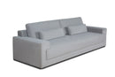 Divani Casa Loki - Modern Grey Fabric 4-Seat Sofa