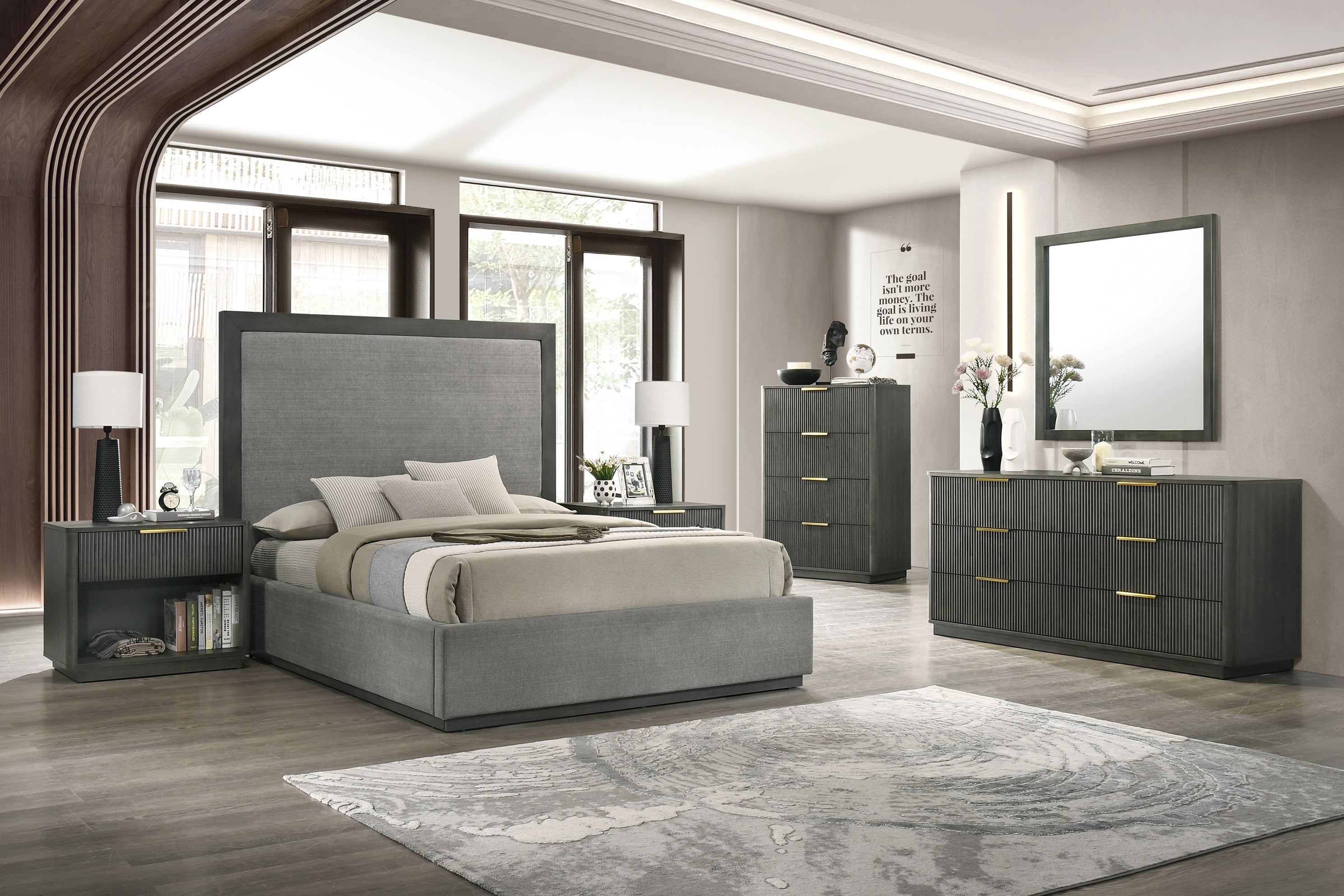Nova Domus Santa Monica - Modern Grey Wash Nightstand