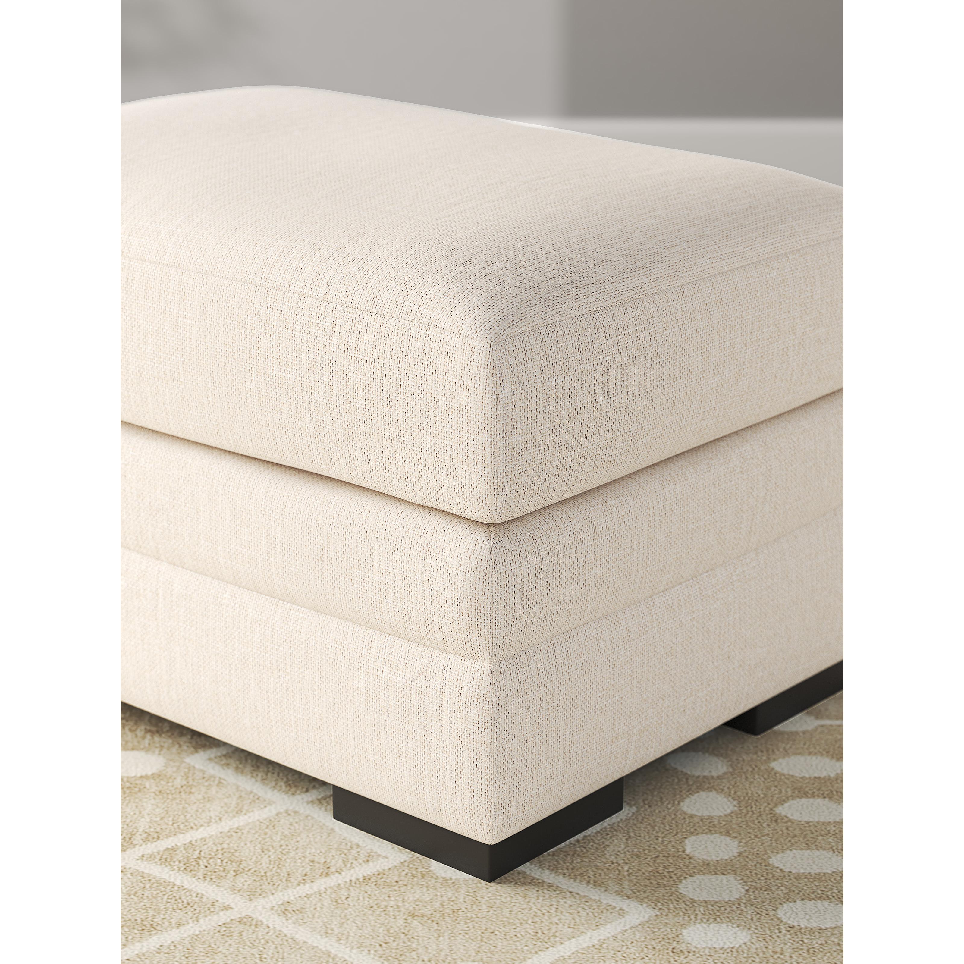 Diamond Modern Furniture Exclusive Design Lango Fabric Ottoman 4860214 IMAGE 6