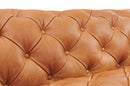 Divani Casa Dexter - Transitional Camel Full Italian Leather Sofa
