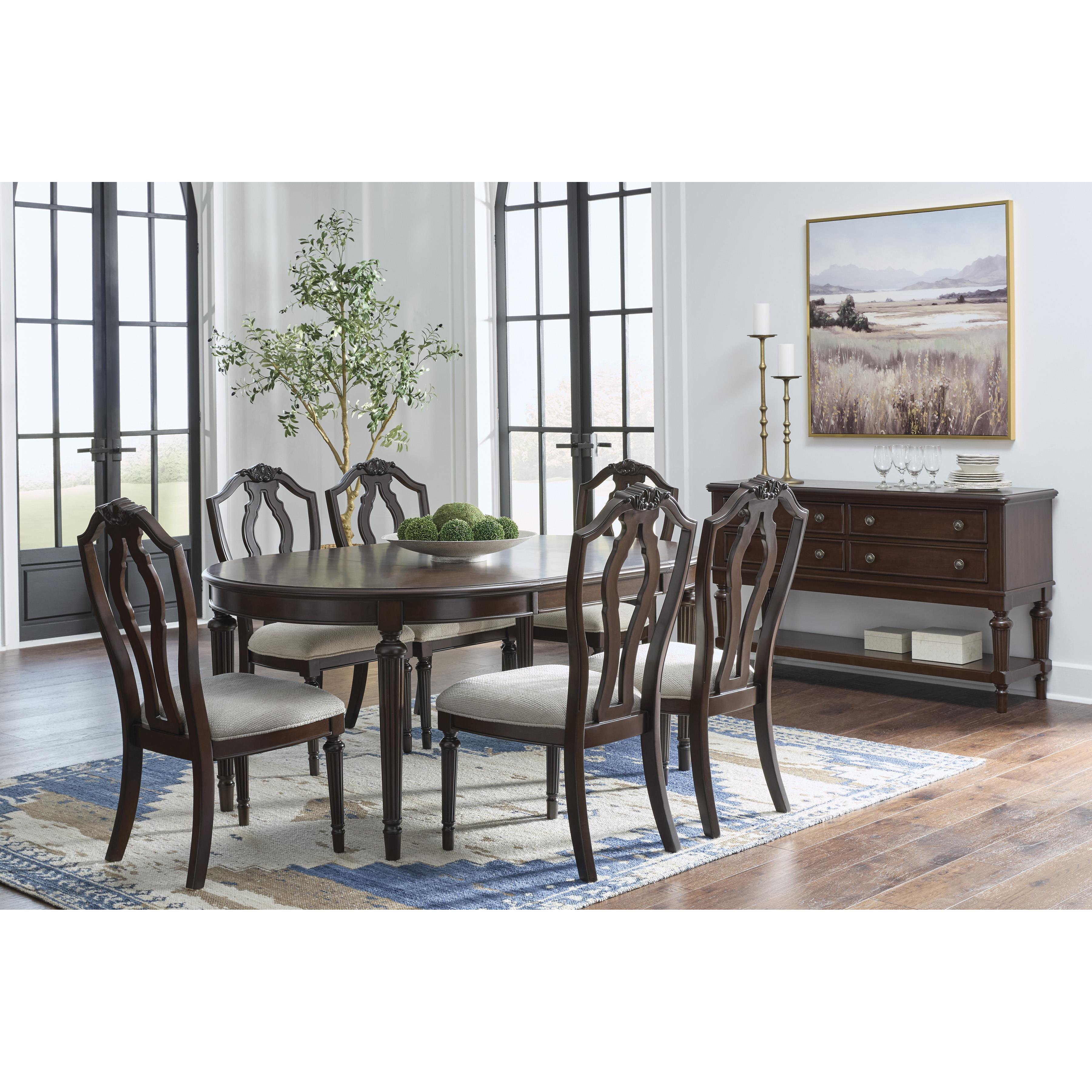 Diamond Modern Furniture Exclusive Design Oval Lavinton Dining Table D764-35 IMAGE 12