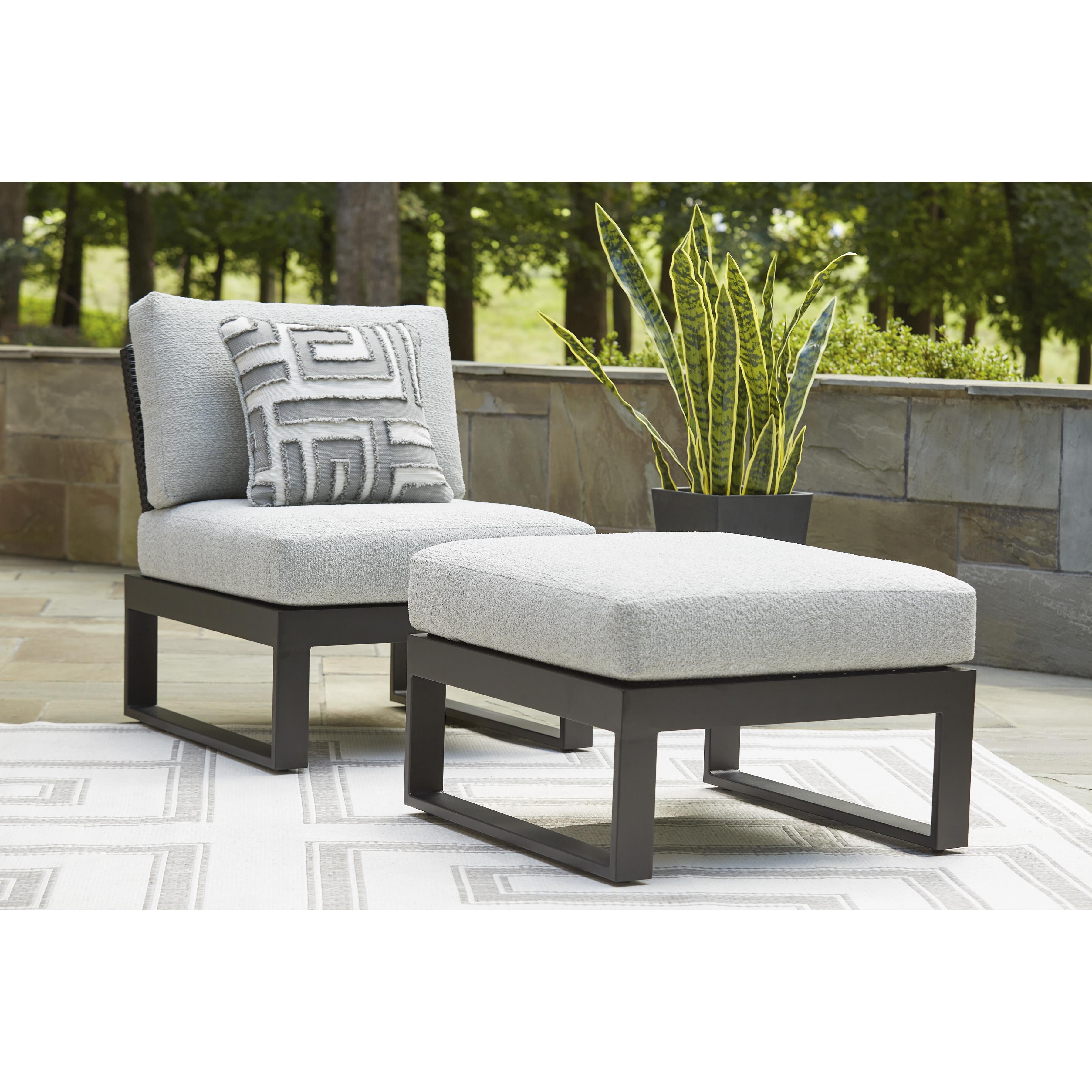 Diamond Modern Furniture Exclusive Design Outdoor Seating Ottomans P490-814 IMAGE 4