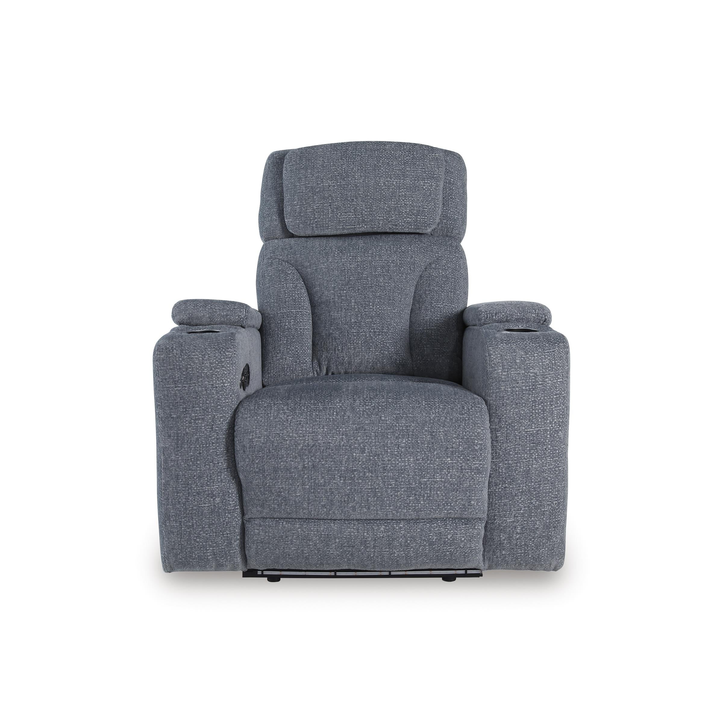 Diamond Modern Furniture Exclusive Design Studio Cave Power Fabric Recliner PC4980213 IMAGE 3