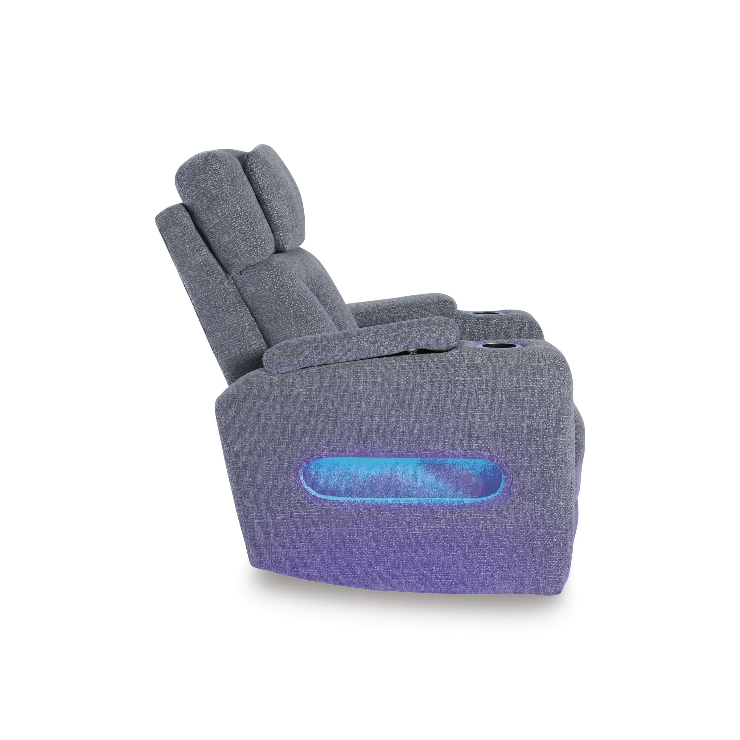 Diamond Modern Furniture Exclusive Design Studio Cave Power Fabric Recliner PC4980213 IMAGE 4