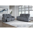 Diamond Modern Furniture Exclusive Design Studio Cave Power Reclining Fabric Sofa PC4980215 IMAGE 14