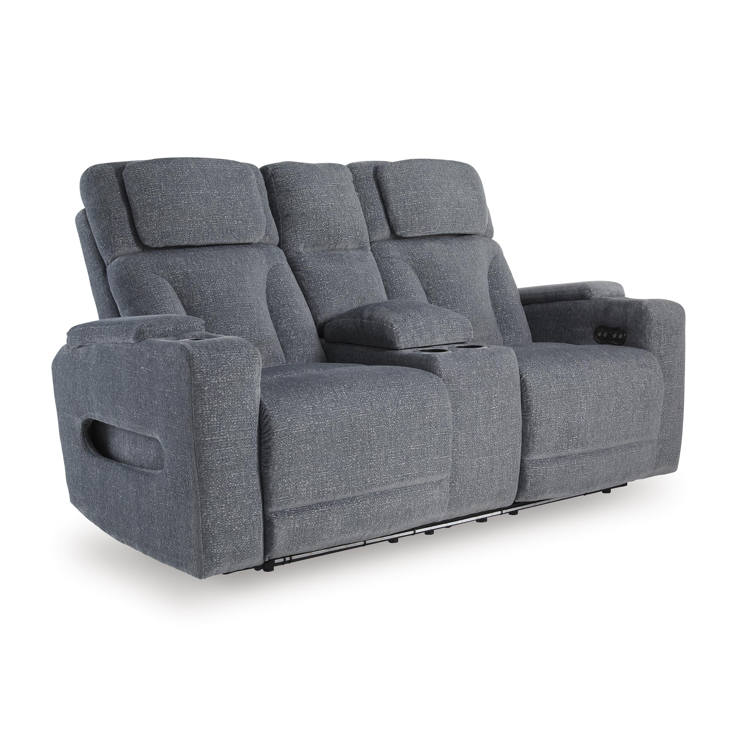 Diamond Modern Furniture Exclusive Design Studio Cave Power Reclining Fabric Loveseat with Console PC4980218 IMAGE 1