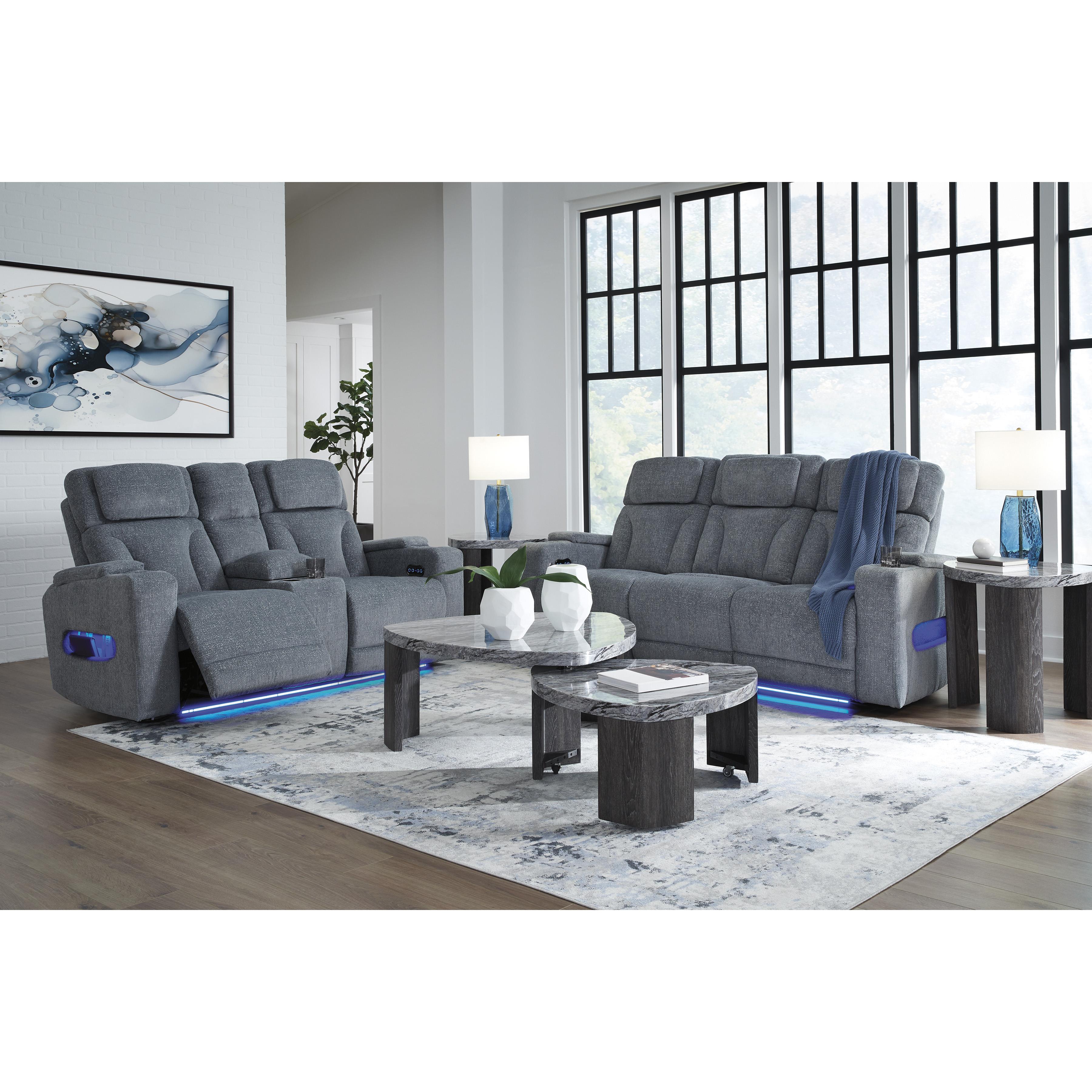 Diamond Modern Furniture Exclusive Design Studio Cave Power Reclining Fabric Loveseat with Console PC4980218 IMAGE 18